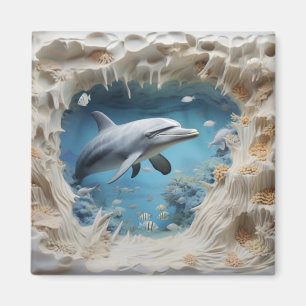 Íman Golfinho Submarino 3D