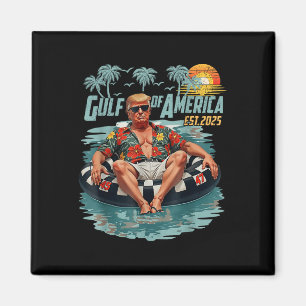 Íman Golfo Da América Dos Eua Leste 2025 Bandeira Ameri