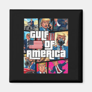 Íman Golfo Da América Dos Eua Trump Saudação Do Patrio