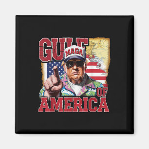 Íman Golfo Da América Dos Eua Trump Saudação Do Patrio