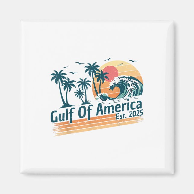 Íman Golfo De Bandeira Americano 2025 (Frente)