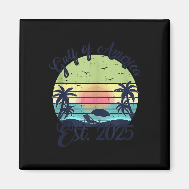 Íman Golfo De Bandeira Americano 2025 (Frente)
