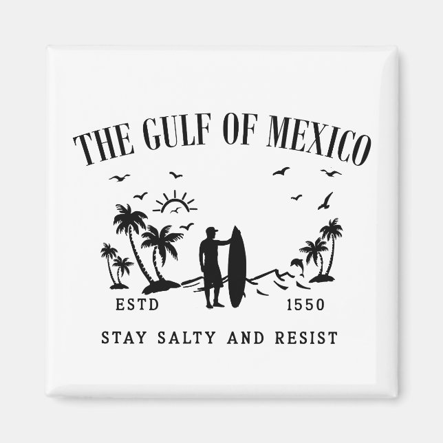 Íman Golfo do México ficam salgados e resistem (Frente)
