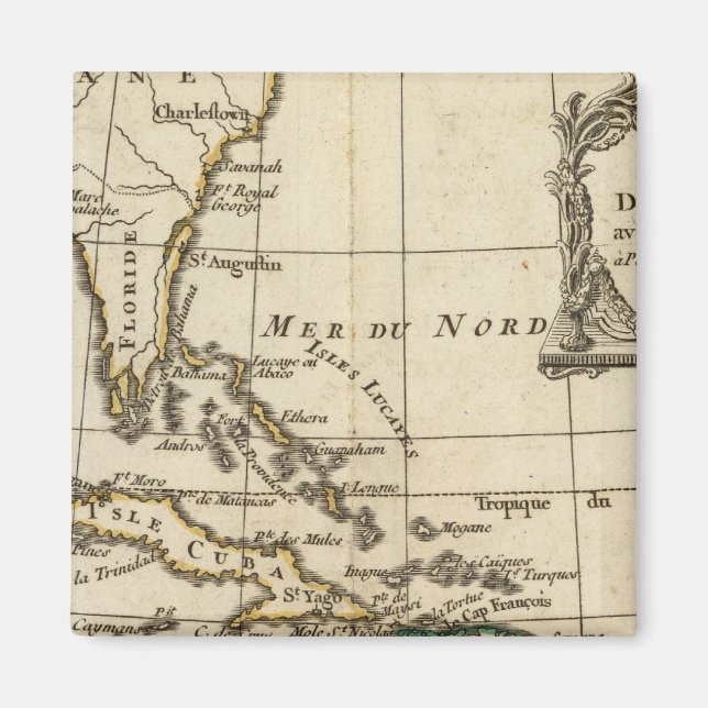 Íman Golfo do México, Ilhas Caribes (Frente)