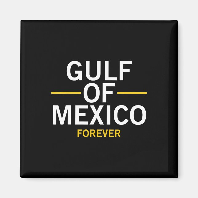 Íman Golfo Do México Orgulhosamente Mexicano Para Sempr (Frente)