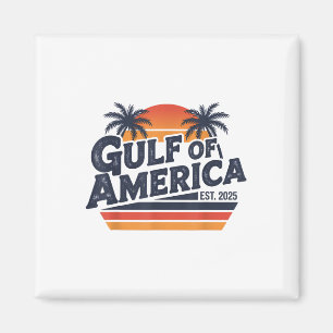Íman Golfo Dos Eua América 2025 Vintage Retro-American 