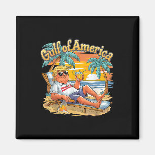 Íman Golfo Retro Da América Est 2025 Vintage Beach Vaca