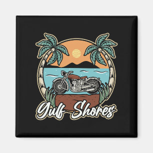 Íman Golfo Shores Alabama Al Vintage Férias Trip Oring