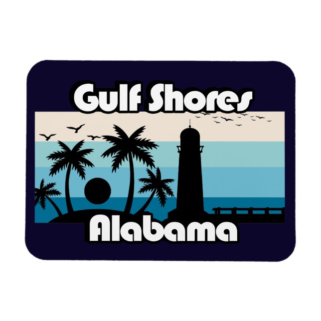 Íman Golfo Shores Beach Alabama (Horizontal)