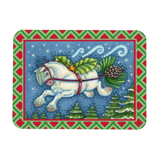 ÍMAN  GOLPE DE NATAL PULLING PINECONE SLEIGH (Horizontal)