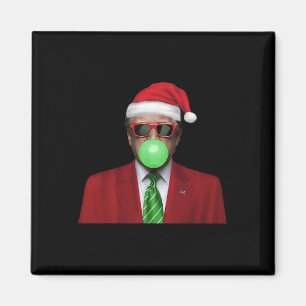 Íman Goma de Mascar Bolha Papai Noel Trump Divertido Fa