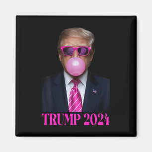 Íman Goma-Tromba Rosa 2024 Votação Presidente Funny Cut