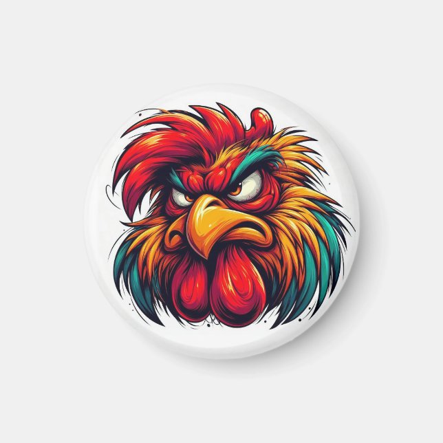 Íman Gomer the Infuriated Rooster Magnet (Frente)