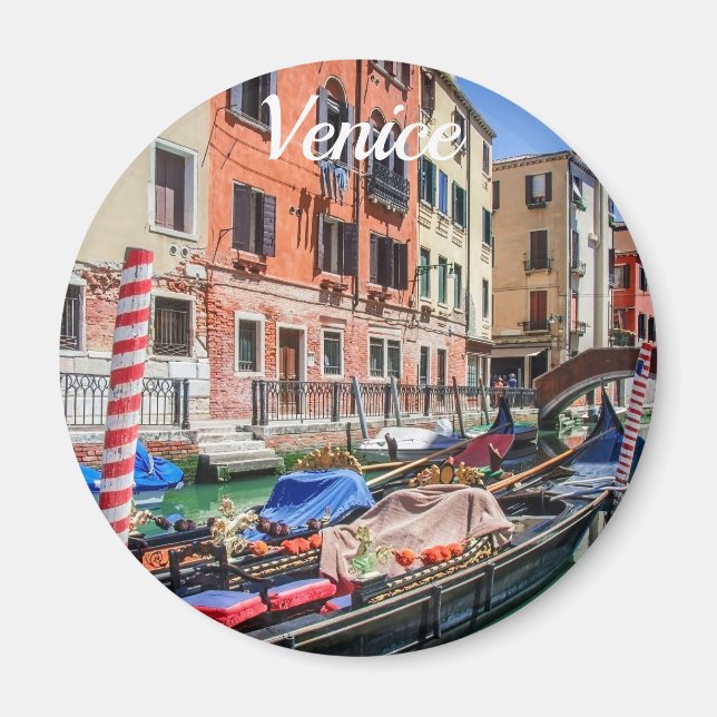 Íman Gôndola tradicional no Magneto de Veneza (Frente)