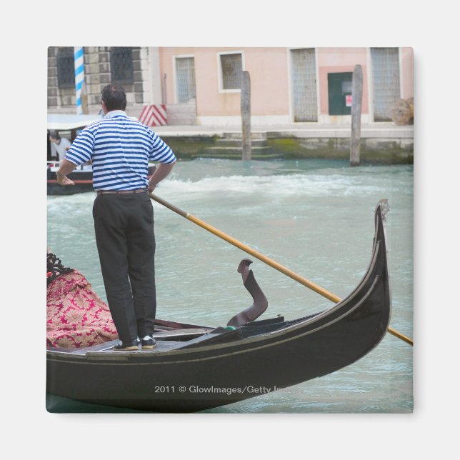 Íman Gondolas no canal de Veneza (Frente)