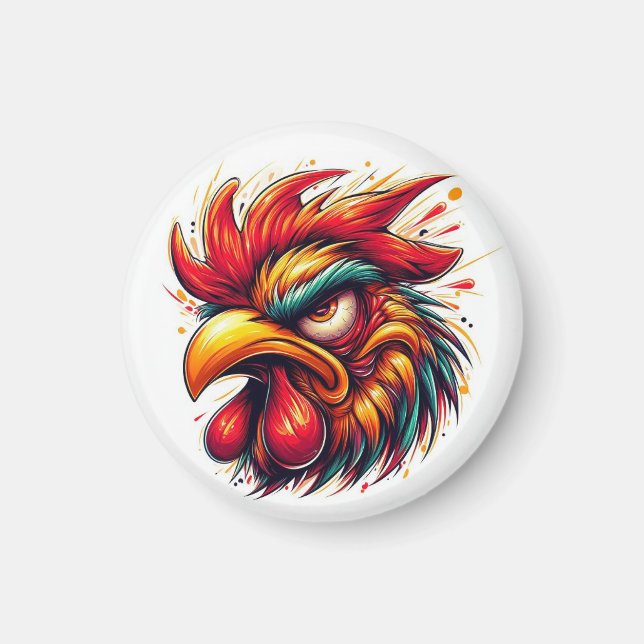 Íman Goober the Furious Rooster Magnet (Frente)