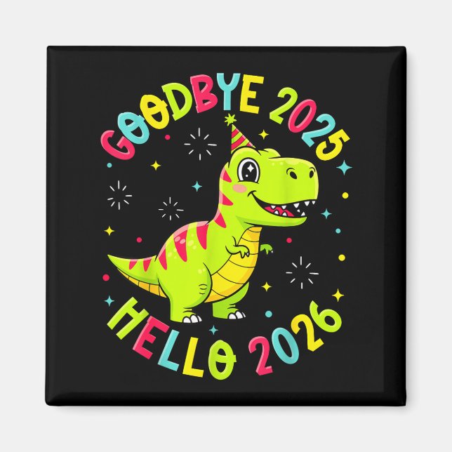 Íman Goodbye 2025 Hello 2026 Happy New Year 2026 Nye Cu (Frente)