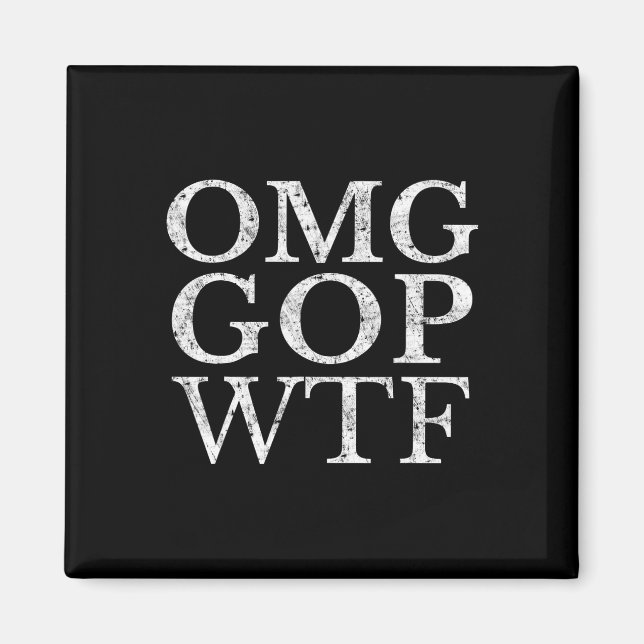 Íman Gop Wtf Anti Trump Republican T Shirt (Frente)