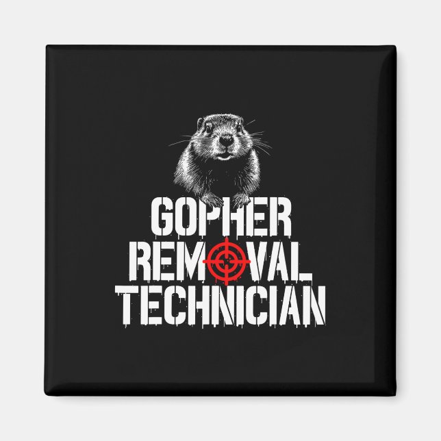 Íman Gopher Caça Trip Gopher Fornece Gopher (Frente)