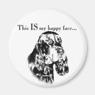 Íman Gordon Setter Happy Face