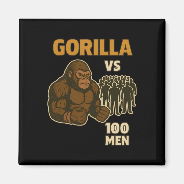 Íman Gorila vs 100 homens batalha épica (Frente)