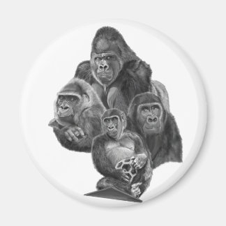 Íman Gorilla Family Magnet (ゴリラ家族のマグネット）Gorilla Life