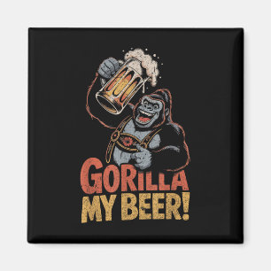 Íman Gorilla My Beny Engraçado Ape Caneca de cerveja Pa