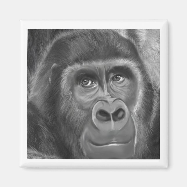 Íman Gorilla sucking fingers Magnet2指しゃぶりのゴリラマグネット (Frente)