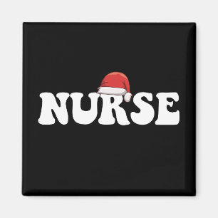 Íman Gorro de Papai Noel de Natal Enfermagem