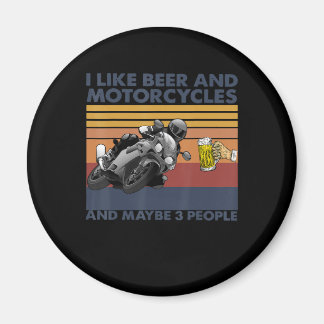 Íman Gosto De Cerveja E Motociclos - Presente Para Moto