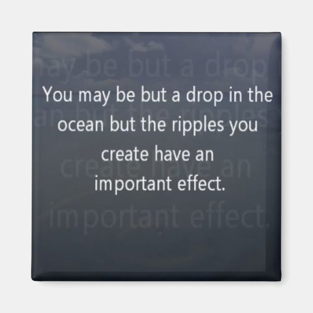 Íman gota no ímã oceânico (Frente)