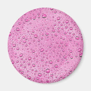 Íman Gotas de água rosa quente