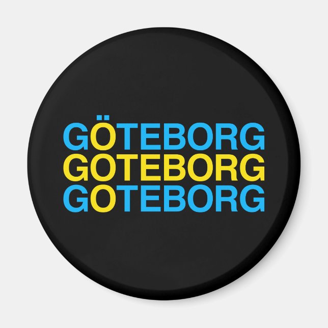 Íman GOTEBORG Bandeira sueca (Frente)