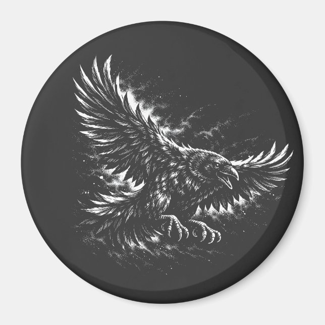 Íman Gothic Raven – por BurnsInHell (Frente)