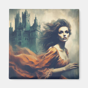Íman Gothic Romance Book Cobrir Spooky Castle Horror