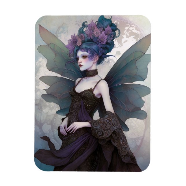 Íman Gótico Dark Fairy Girl Fantasy Art (Vertical)