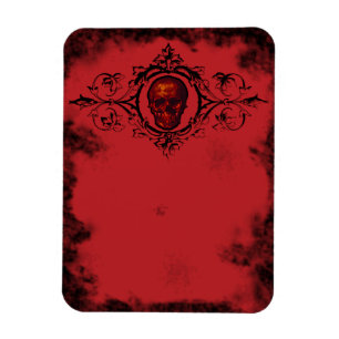 Íman Gótico do crânio vermelho