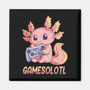 Íman Gótico Gamesolotl Axolotl Video Gamer Kawaii Paste