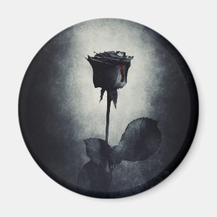 Íman Gótico Rosa preto derramando sangue no verdugo pr