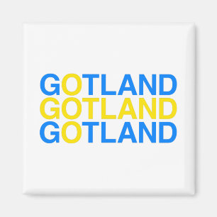Íman GOTLAND — Bandeira sueca
