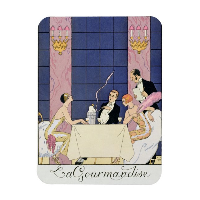 Íman Gourmands, 1920-30 (impressão de pochoir) (Vertical)