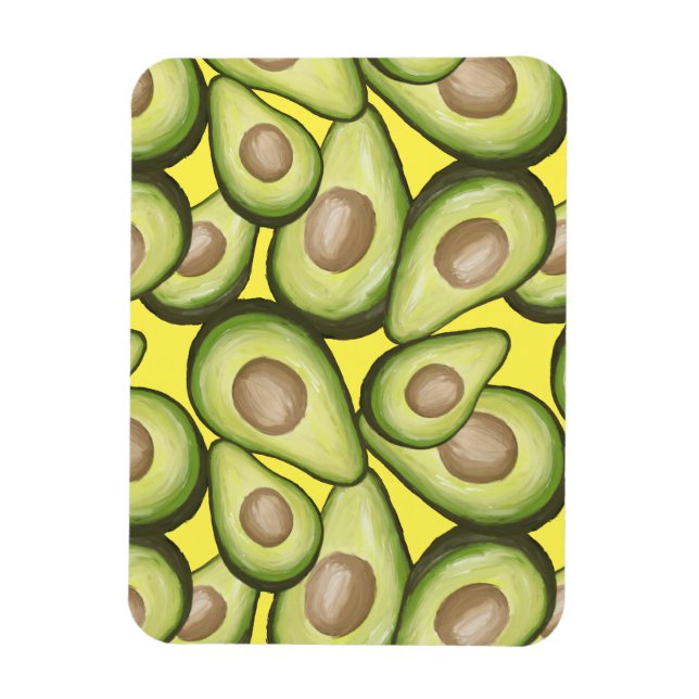 Íman Gourmet Fresco Vegan Avocado Padrão (Vertical)