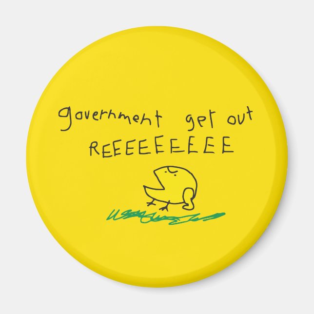 Íman Governo fora REE SNEKRIGHT Bandeira Gadsden (Frente)