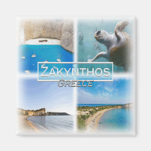 Íman GR0116 Europa, Grécia, Zakynthos, geladeira