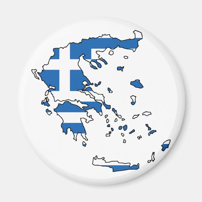 Íman GR de Mapa de Sinalizador de grécia (Frente)
