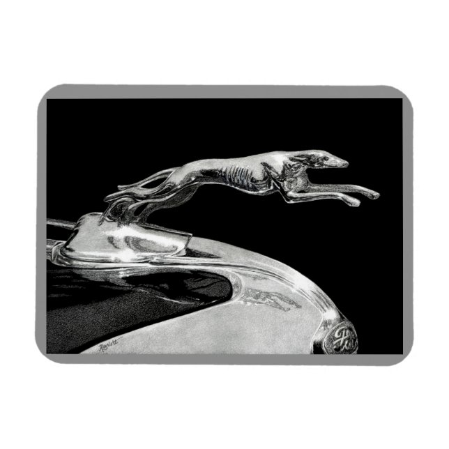 Íman "Graça Chromed" - Magneta Greyhound (Horizontal)