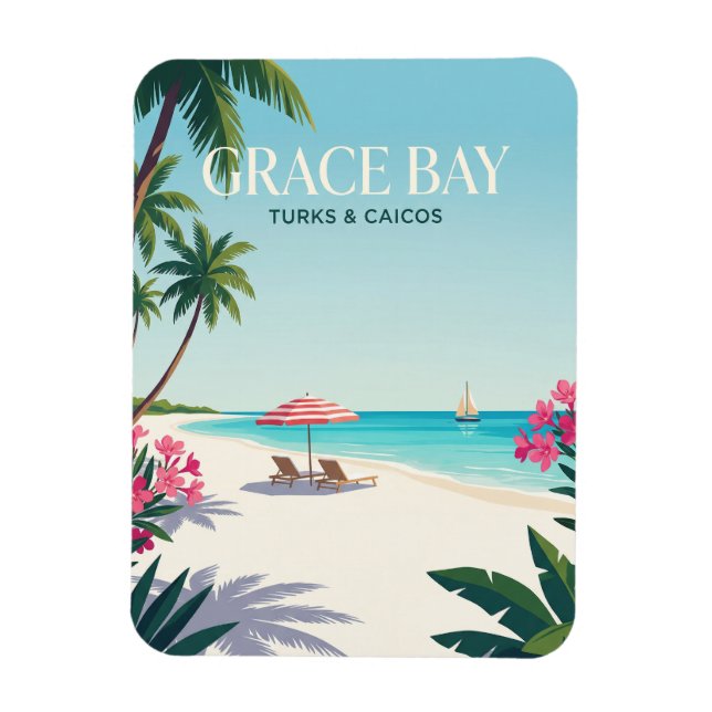 Íman Grace Bay Turcas e Caicos (Vertical)