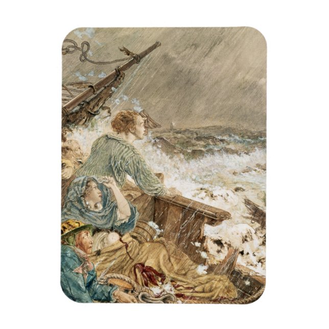 Íman Grace Querido e seu pai salvando o naufrágio (Vertical)