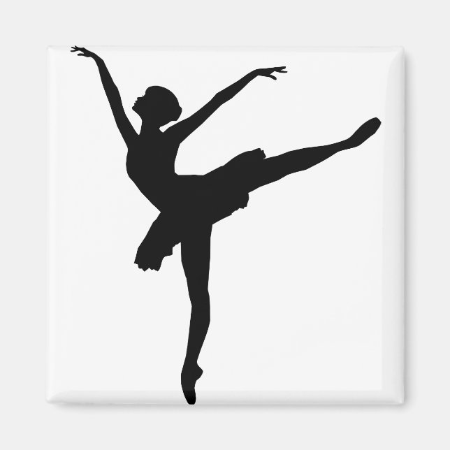 Íman Graceful Ballerina Silhouette (Frente)