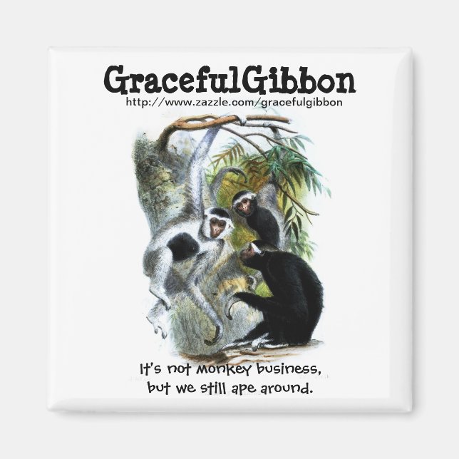 Íman Graceful Gibbon Magnet (Frente)